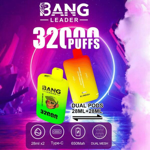 🟣 Bang Leader 32K – 32.000 Puff | Dual Pods 2x28ml 🔥