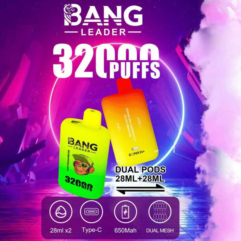 🟣 Bang Leader 32K – 32.000 Puff | Dual Pods 2x28ml 🔥
