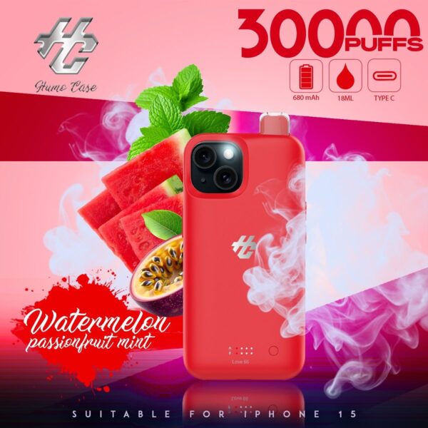 🔥 Humo iPhone 15 Case 30K Puffs – Disposable Vape