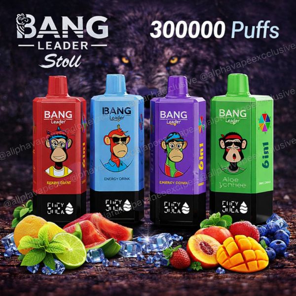 Bang King 300K Puff – Ultimate Powerful Disposable Vape 6-in-1 (300.000 Tiri)