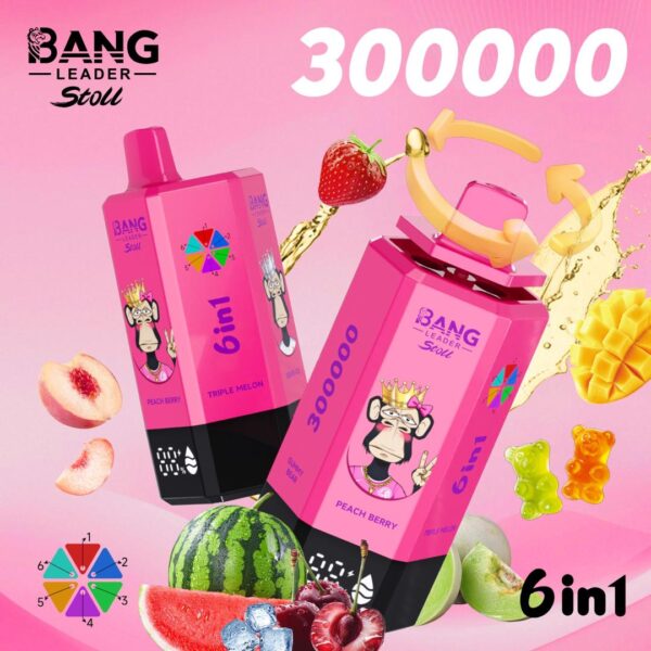 Bang King 300K Puff disposable vape 6-in-1 con 300.000 tiri