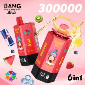 Bang King 300K Puff disposable vape 6-in-1 con 300.000 tiri