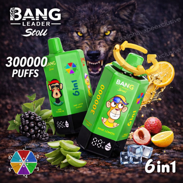 Bang King 300K Puff – Ultimate Powerful Disposable Vape 6-in-1 (300.000 Tiri)