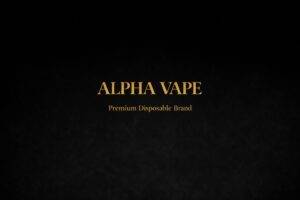 Alpha Vape official logo premium disposable vape brand