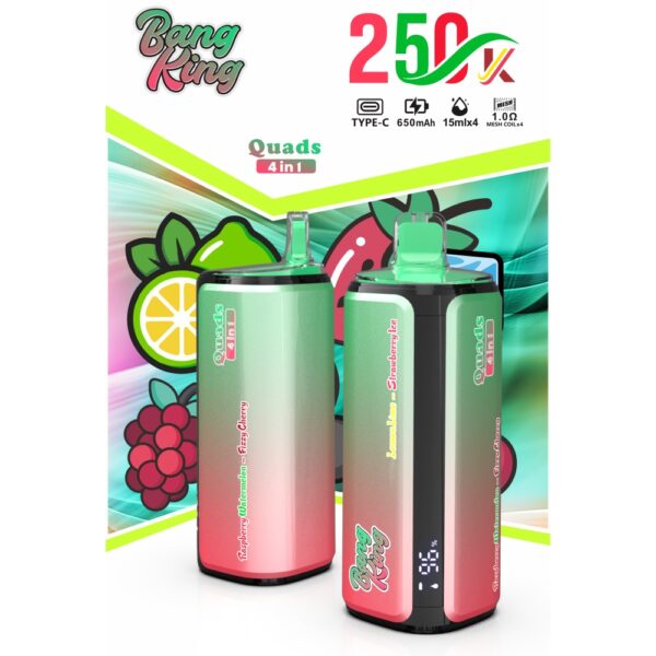 Bang King 250K 4 in 1 sigaretta elettronica 250000 puff disposable vape premium