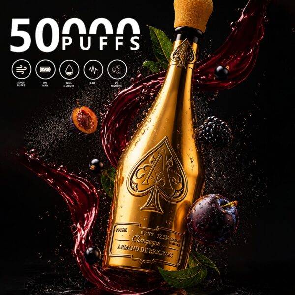 Solaris Champagne Vape 50K sigaretta elettronica premium bottiglia champagne