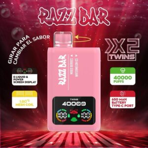 ???? Razz Bar 40K - 40.000 Puff | MIN 50 PCS | Doppio Gusto per un'Esperienza Unica!