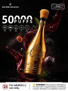 Armand de Brignac Vape 50K Ingrosso – SOLARIS Champagne Vape 50000 Puff