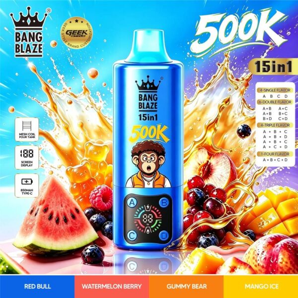Bang Blaze 15-in-1 500K Ingrosso 500.000 Puff