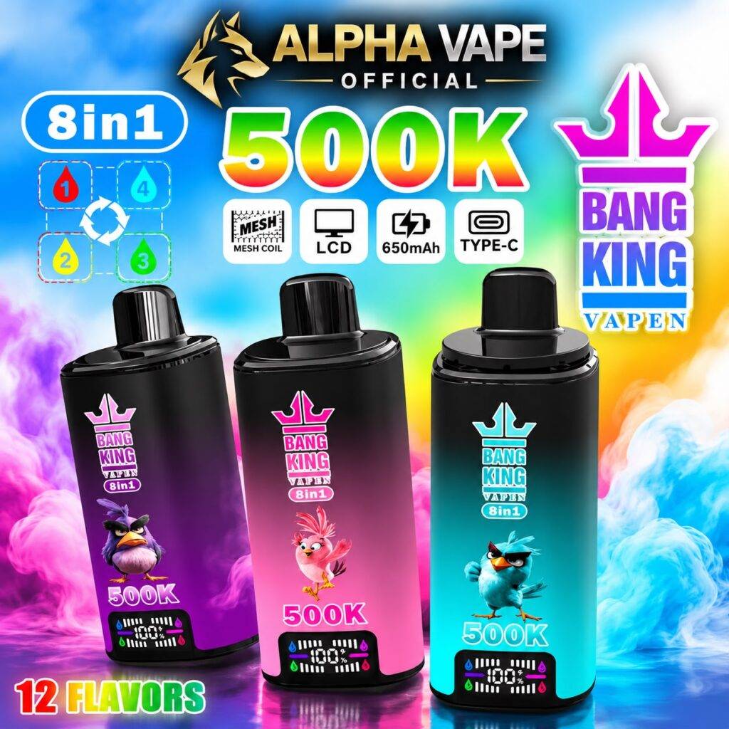 Bang King 500K 8-in-1 Ingrosso Alpha Vape Official