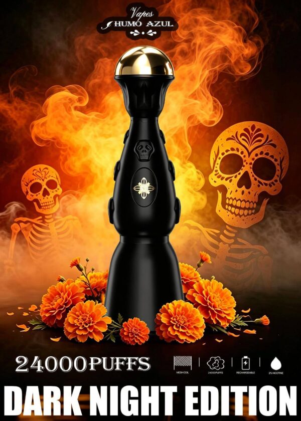 Humo Azul Dark Night Edition 24K immagine promozionale con teschi arancioni