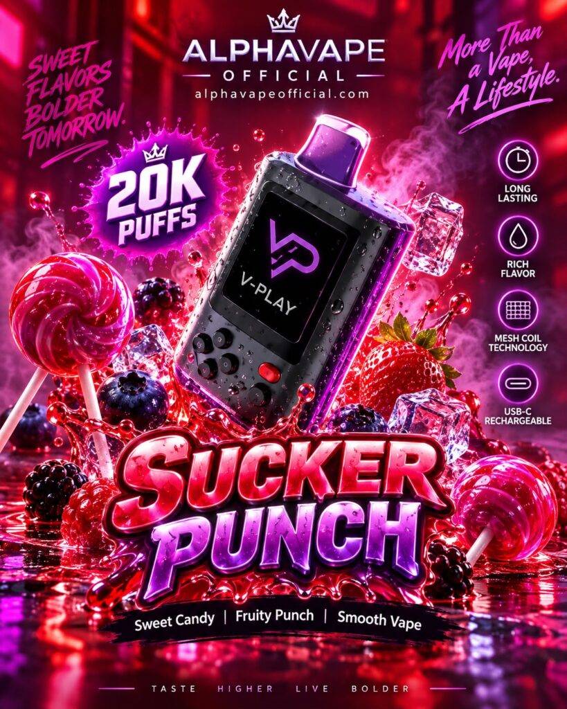 V-Play 20K Sucker Punch con caramelle e frutti di bosco