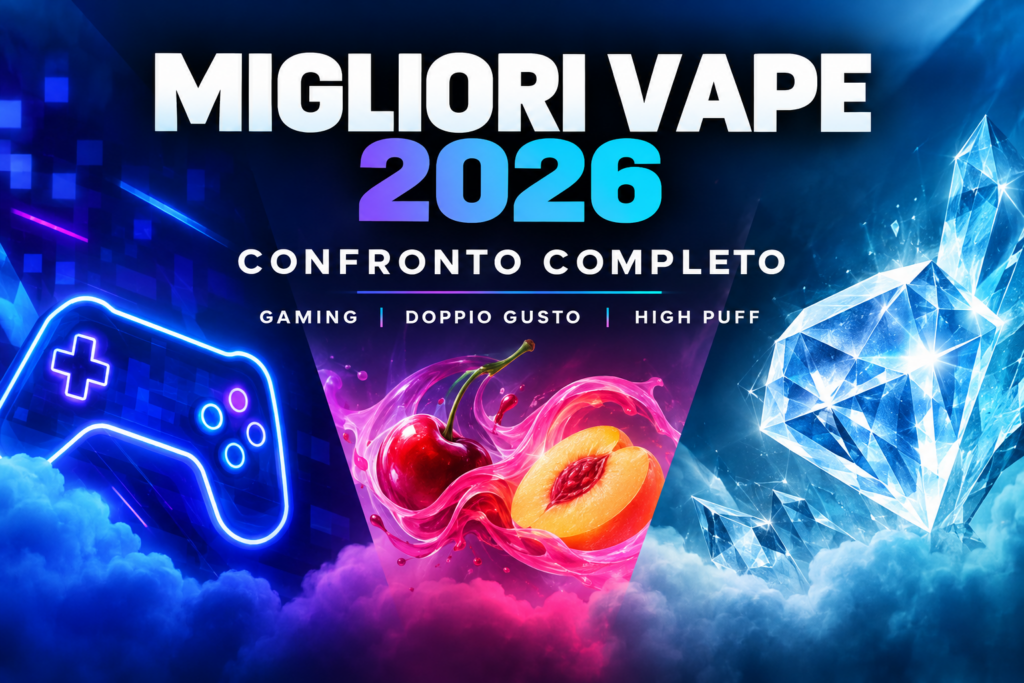 Migliori Vape 2026 – confronto tra Gaming, doppio gusto e High Puff